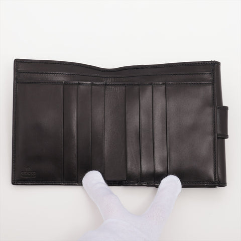 GUCCI leather Bifold Wallet black WS16048