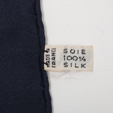 CELINE Silk Horsebit scarf Navy WS16055