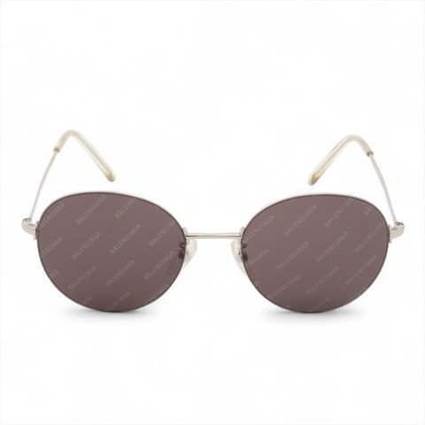 BALENCIAGA Logo Mania Sonnenbrille Silber WS16065