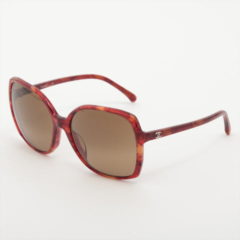 CHANEL Mini COCO Mark Butterfly Lens sunglasses Red WS16069