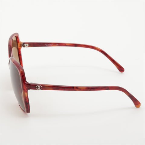 CHANEL Mini COCO Mark Butterfly Lens sunglasses Red WS16069