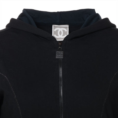 CHANEL Logo Sport Line Hoodie 38 P07 2007 Parker black WS16070