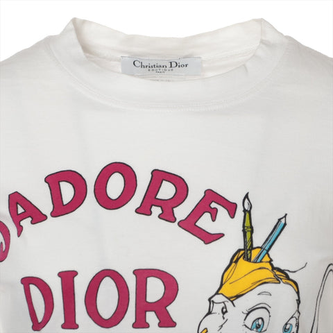Christian Dior 02Stainless Steel Summer Holiday Galliano period 38 Short sleeve T-shirt white WS16071