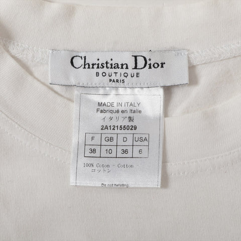 Christian Dior 02Stainless Steel Summer Holiday Galliano period 38 Short sleeve T-shirt white WS16071