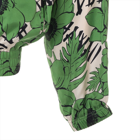 GUCCI Flower Print Silk Flower 44 Blouson green WS16072