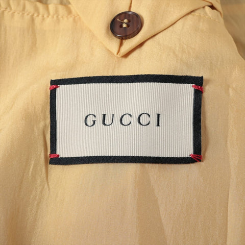 GUCCI Flower Print Silk Flower 44 Blouson green WS16072