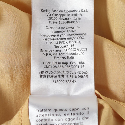 GUCCI Flower Print Silk Flower 44 Blouson green WS16072