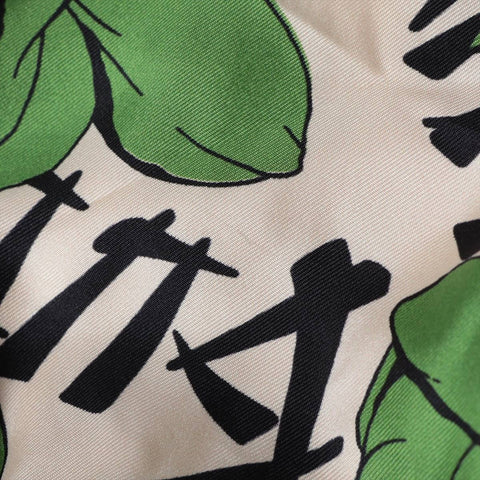 GUCCI Flower Print Silk Flower 44 Blouson green WS16072