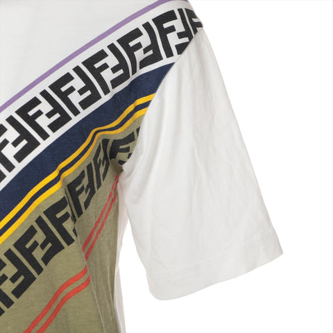 FENDI Logo Kids 9A Cotton Short sleeve T-shirt multicolor WS16076