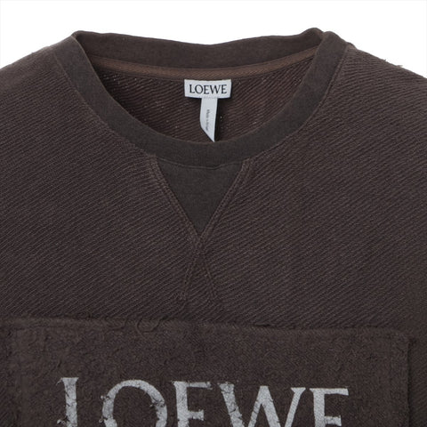 LOEWE Anagram Cotton Long Sleeve T-Shirt (Large) sweat khaki WS16077