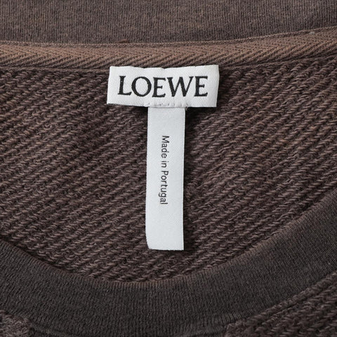 LOEWE Anagram Cotton Long Sleeve T-Shirt (Large) sweat khaki WS16077