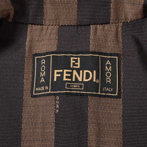 FENDI Pecan 42 Polyester Jacket Brown WS16080