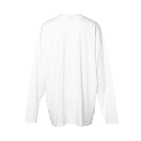 Miu Miu Cotton Ski Print 2021 XL Long-sleeved T-shirt white WS16081