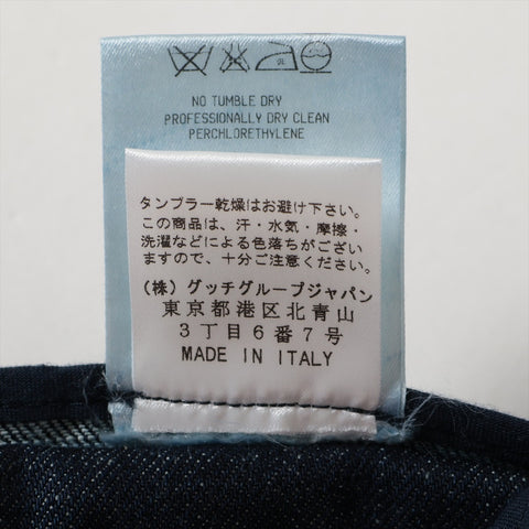 GUCCI Denim Pleated Skirt 42 setup blue WS16082