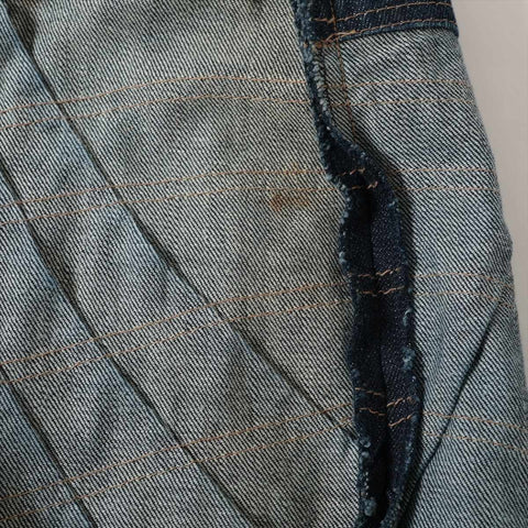 GUCCI Denim Pleated Skirt 42 setup blue WS16082