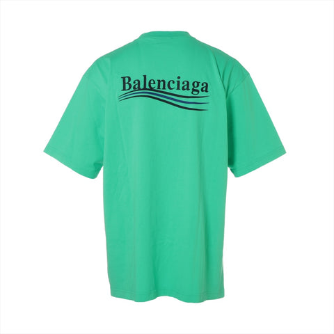 BALENCIAGA Campaign Logo 2023 Cotton XS Short sleeve T-shirt green WS16085