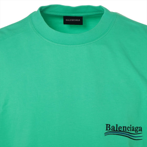 BALENCIAGA Campaign Logo 2023 Cotton XS Short sleeve T-shirt green WS16085