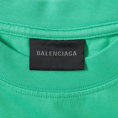 BALENCIAGA Campaign Logo 2023 Cotton XS Short sleeve T-shirt green WS16085