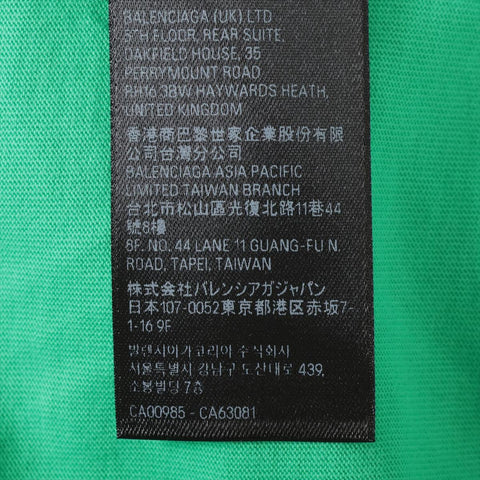 BALENCIAGA Campaign Logo 2023 Cotton XS Short sleeve T-shirt green WS16085