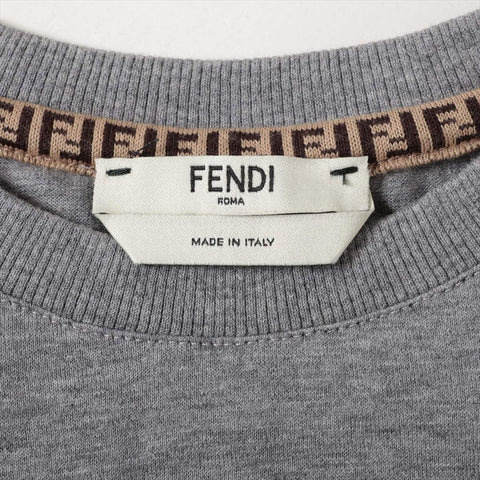 FENDI Logo 2019 Cotton XXS Short sleeve T-shirt gray WS16086