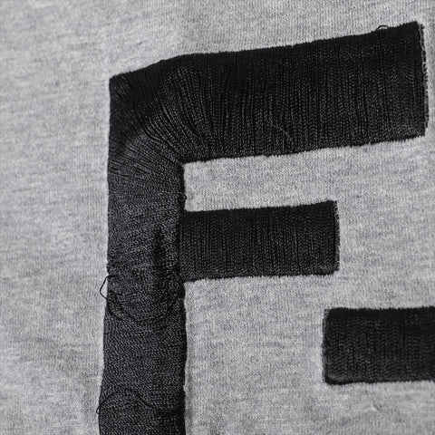 FENDI Logo 2019 Cotton XXS Short sleeve T-shirt gray WS16086