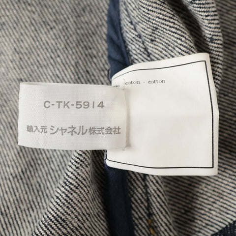 CHANEL Denim short sleeve jacket 1997 E97 40 Jacket Blue indigo WS16088