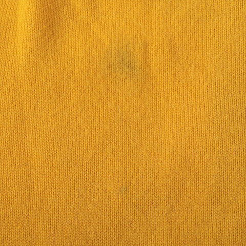 CHANEL Cashmere COCO Mark Button 96A 1996 cardigan yellow WS16091