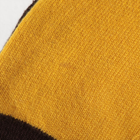 CHANEL Cashmere COCO Mark Button 96A 1996 cardigan yellow WS16091