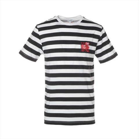 LOEWE Black Border Logo Cotton S Short sleeve T-shirt white WS16092