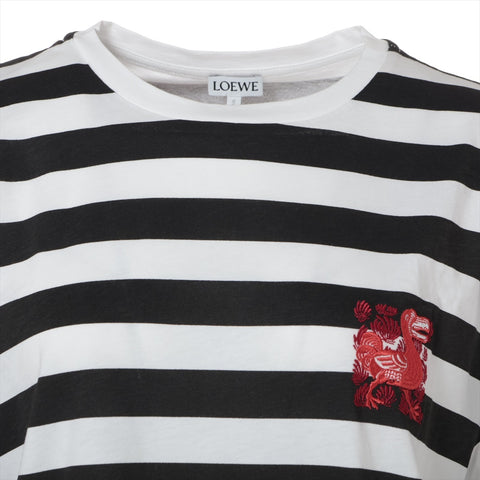 LOEWE Black Border Logo Cotton S Short sleeve T-shirt white WS16092