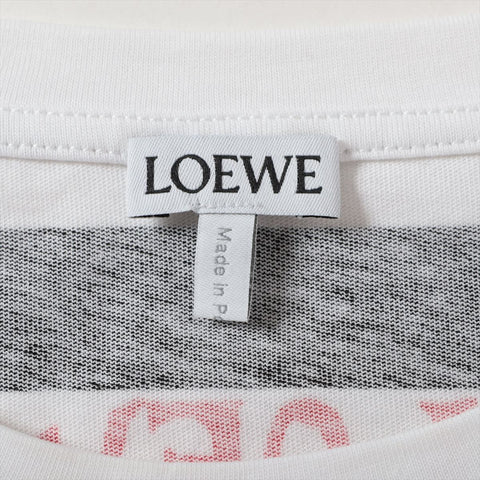 LOEWE Black Border Logo Cotton S Short sleeve T-shirt white WS16092