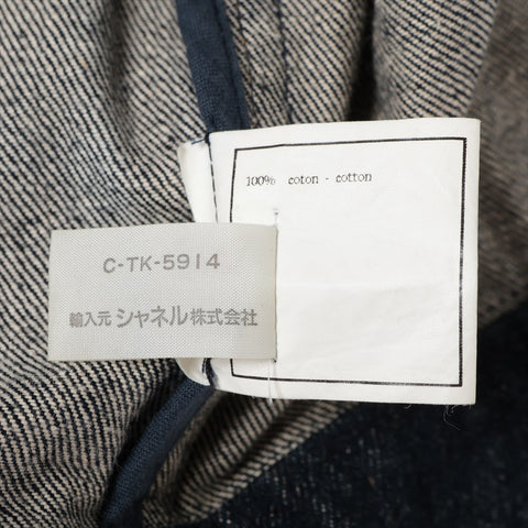 CHANEL Denim short sleeve jacket 1997 E97 40 Jacket Blue indigo WS16093