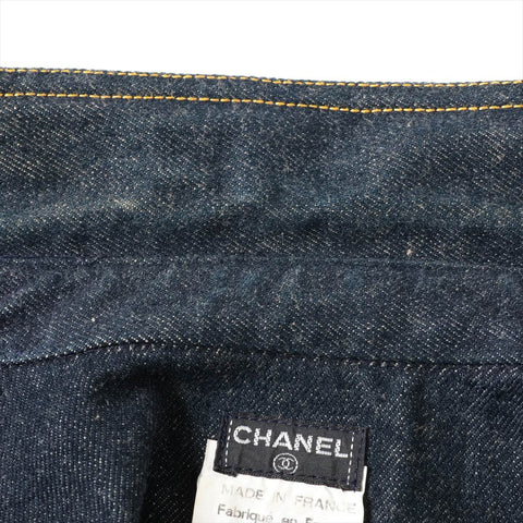 CHANEL Denim short sleeve jacket 1997 E97 40 Jacket Blue indigo WS16093