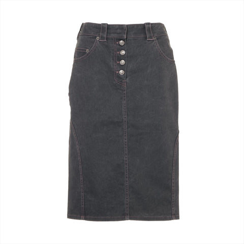 Christian Dior 2003 Stitch Denim skirt blue WS16094