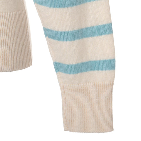 CHANEL cashmere 2020 COCO Mark Multicolor Border 38 Long sleeve shirt multicolor WS16097