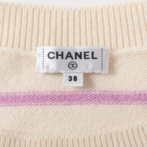 CHANEL cashmere 2020 COCO Mark Multicolor Border 38 Long sleeve shirt multicolor WS16097