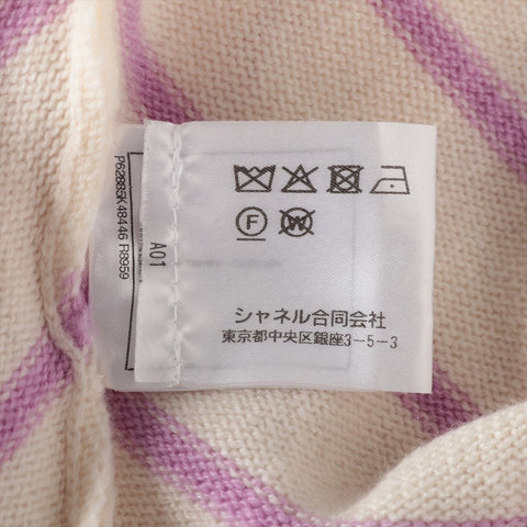 CHANEL cashmere 2020 COCO Mark Multicolor Border 38 Long sleeve shirt multicolor WS16097