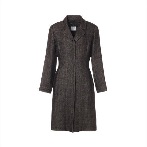 CHANEL 99A Wool Long 38 1999 coat Brown WS16099