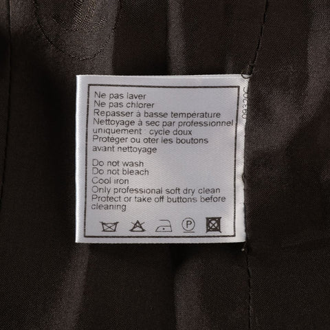 CHANEL 99A Wool Long 38 1999 coat Brown WS16099