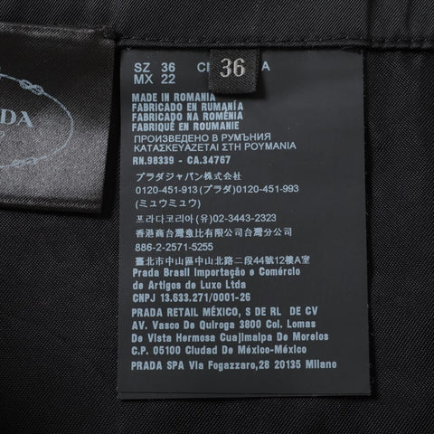 PRADA Nylon Triangle Logo 36 2019 Pants black WS16103