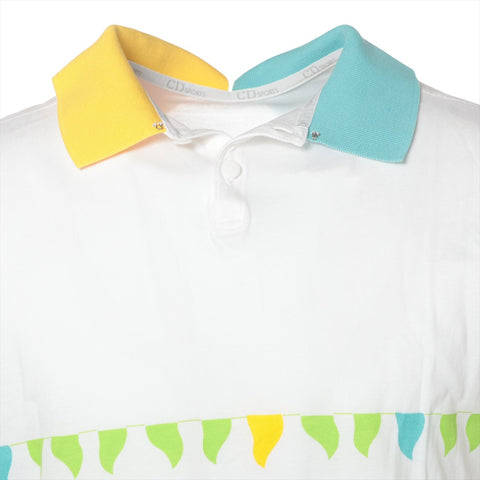 Christian Dior Cotton Sport Logo Polo Shirt Short sleeve shirt white WS16106