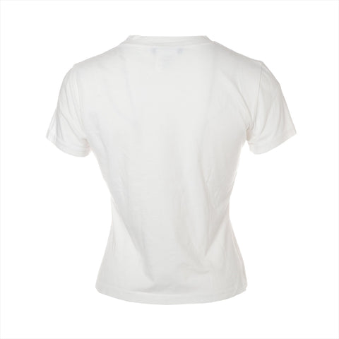 Christian Dior Rainbow logo Galliano period cotton size 38 2002 Short sleeve T-shirt white WS16110