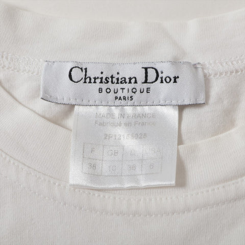 Christian Dior Rainbow logo Galliano period cotton size 38 2002 Short sleeve T-shirt white WS16110