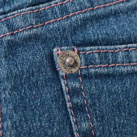 Christian Dior Denim Stitch 36 2003 Pants blue WS16112