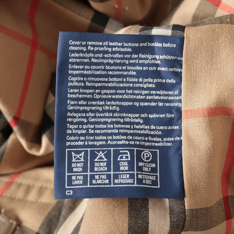 BURBERRY Cotton Nova Check Liner Trench coat beige WS16113