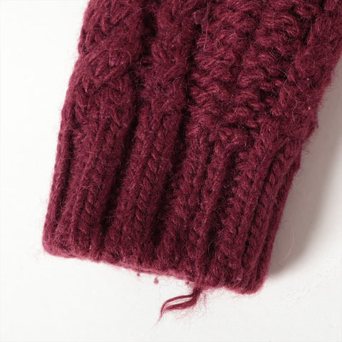 Miu Miu Knit Wool Polyester 2015 cardigan Bordeaux WS16114