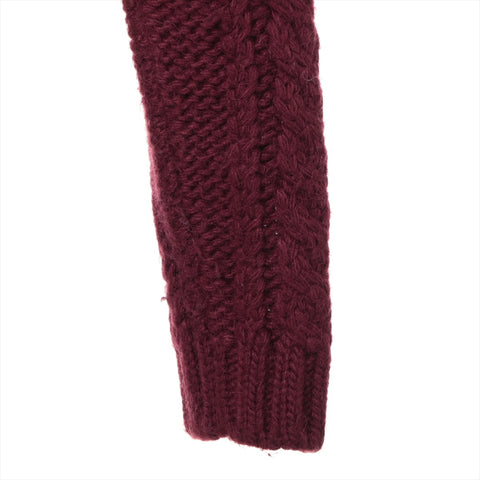 Miu Miu Knit Wool Polyester 2015 cardigan Bordeaux WS16114