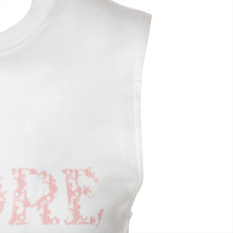 Christian Dior 38 Cotton Galliano Trotter 2004 Tank top white WS16116