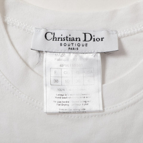 Christian Dior 38 Cotton Galliano Trotter 2004 Tank top white WS16116