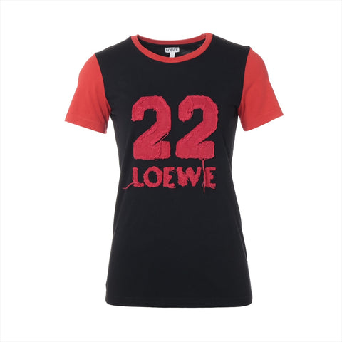 LOEWE Cotton Logo XS Short sleeve T-shirt Red WS16117